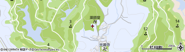 三重県津市片田薬王寺町周辺の地図