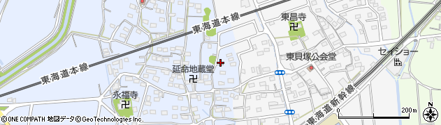 静岡県磐田市西貝塚1670周辺の地図