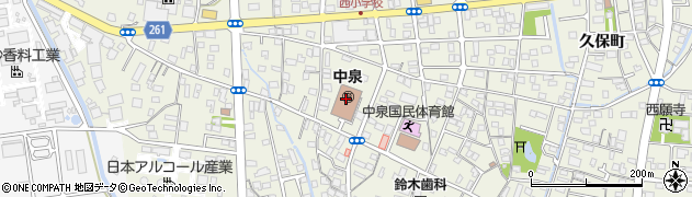 中泉保育園周辺の地図