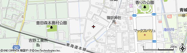 静岡県磐田市立野周辺の地図