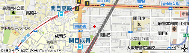 西濃運輸株式会社　関目支店周辺の地図