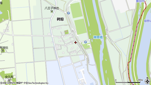 〒438-0031 静岡県磐田市稗原の地図