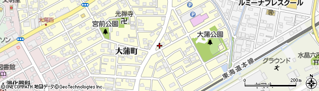 静岡県浜松市中央区大蒲町周辺の地図