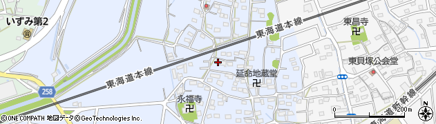 静岡県磐田市西貝塚1661周辺の地図
