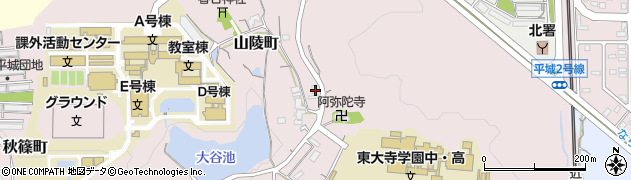 奈良県奈良市山陵町2268周辺の地図