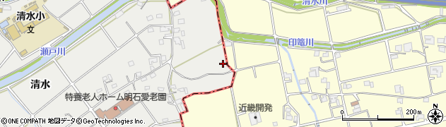兵庫県明石市魚住町清水1440周辺の地図