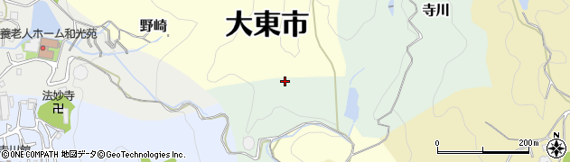 大阪府大東市寺川周辺の地図