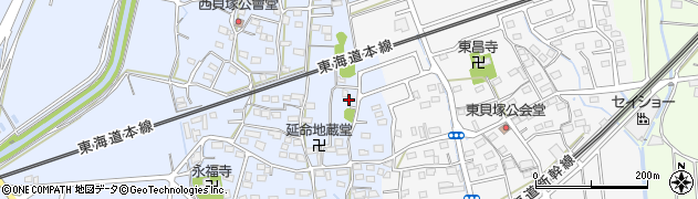 静岡県磐田市西貝塚1681周辺の地図