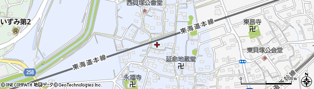 静岡県磐田市西貝塚1693周辺の地図