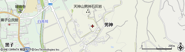 静岡県牧之原市男神周辺の地図