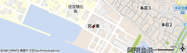 兵庫県播磨町（加古郡）本荘（宮ノ東）周辺の地図