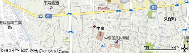 尾崎速算学会西新町教場周辺の地図