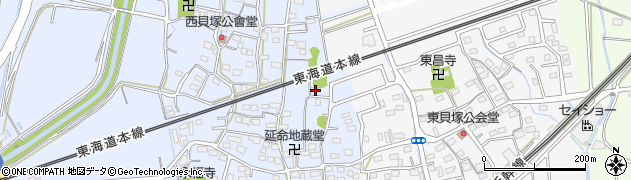 静岡県磐田市西貝塚1770周辺の地図