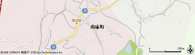 奈良県奈良市南庄町周辺の地図
