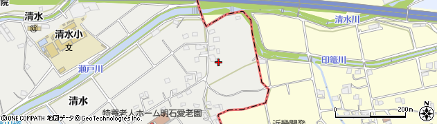 兵庫県明石市魚住町清水1420周辺の地図