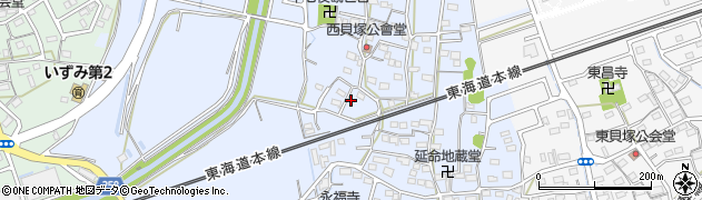 静岡県磐田市西貝塚1737周辺の地図