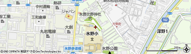 大阪府大東市大東町周辺の地図