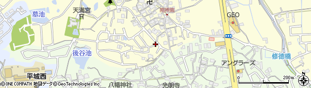 奈良県奈良市押熊町52周辺の地図