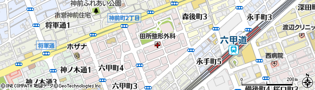 六甲道駅北地区集会所　風の家周辺の地図
