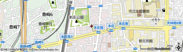 大阪府大阪市北区本庄西周辺の地図