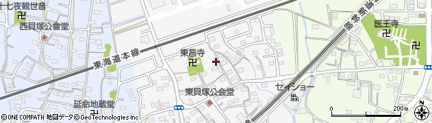 静岡県磐田市東貝塚周辺の地図