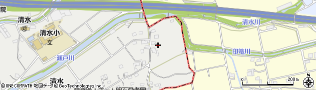 兵庫県明石市魚住町清水1448周辺の地図