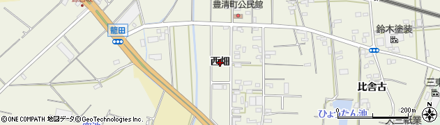 愛知県豊橋市豊清町（西畑）周辺の地図