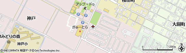 神戸北公園周辺の地図