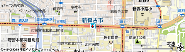 大阪府大阪市旭区周辺の地図