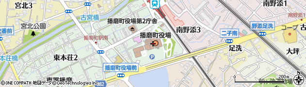 播磨町役場　上下水道グループ周辺の地図