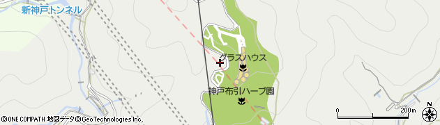 兵庫県神戸市中央区葺合町（山郡）周辺の地図
