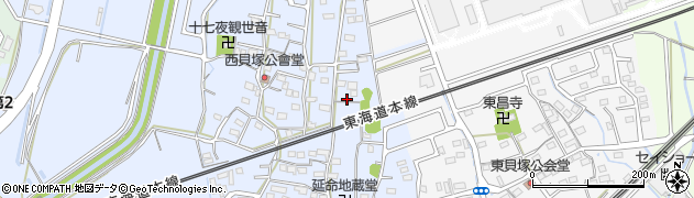 静岡県磐田市西貝塚1872周辺の地図