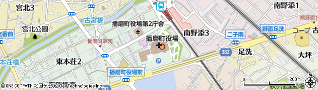 播磨町役場　税務グループ周辺の地図