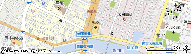 株式会社津松菱　２Ｆインポートプラザ周辺の地図