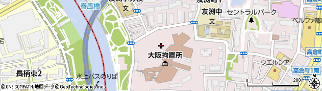 大阪拘置所周辺の地図