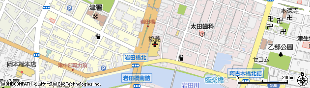 株式会社津松菱　３Ｆセンソユニコ周辺の地図
