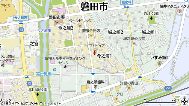 〒438-0071 静岡県磐田市今之浦の地図