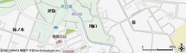 愛知県豊橋市高田町（坪口）周辺の地図