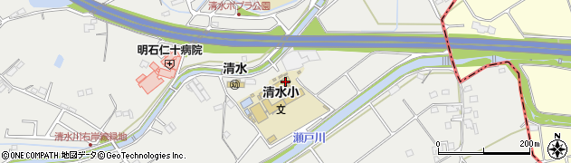 兵庫県明石市魚住町清水1781周辺の地図