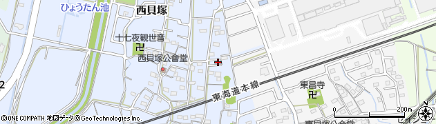 静岡県磐田市西貝塚1900周辺の地図