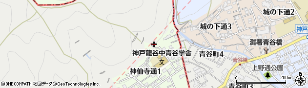 兵庫県神戸市中央区葺合町（キイキ）周辺の地図
