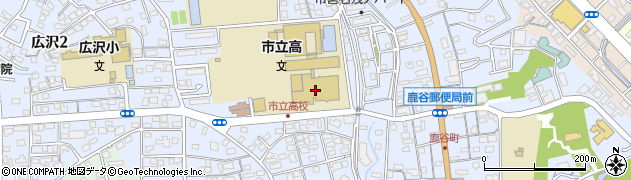 浜松市立高等学校周辺の地図