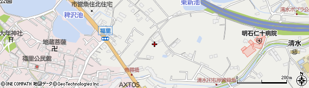 兵庫県明石市魚住町清水2012周辺の地図