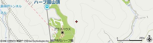 兵庫県神戸市中央区葺合町（ウソロ谷）周辺の地図