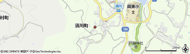 奈良県奈良市須川町周辺の地図