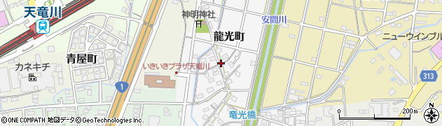 静岡県浜松市中央区龍光町周辺の地図