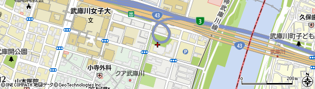 兵庫県西宮市武庫川町周辺の地図