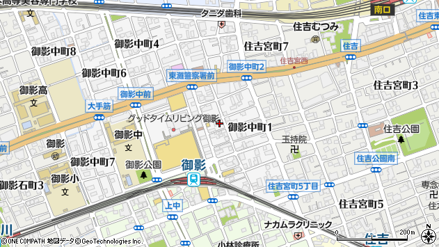 〒658-0054 兵庫県神戸市東灘区御影中町の地図