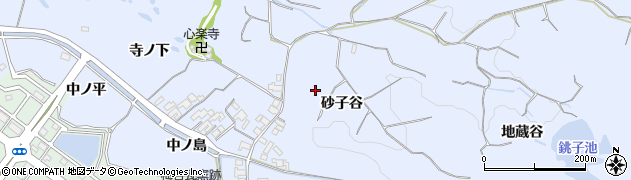 京都府木津川市梅谷（砂子谷）周辺の地図