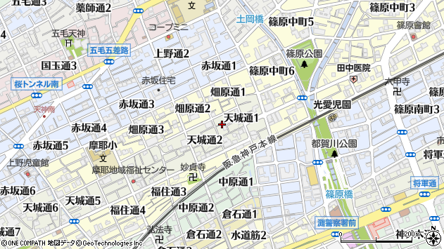 〒657-0823 兵庫県神戸市灘区天城通の地図